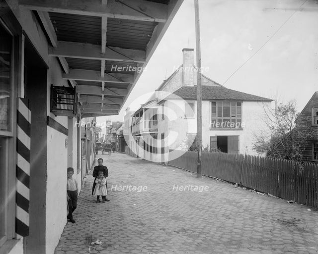 St. George Street, St. Augustine, Fla., (c1894?). Creator: William H. Jackson.