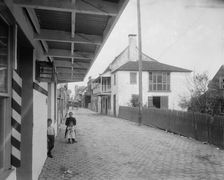 St. George Street, St. Augustine, Fla., (c1894?). Creator: William H. Jackson