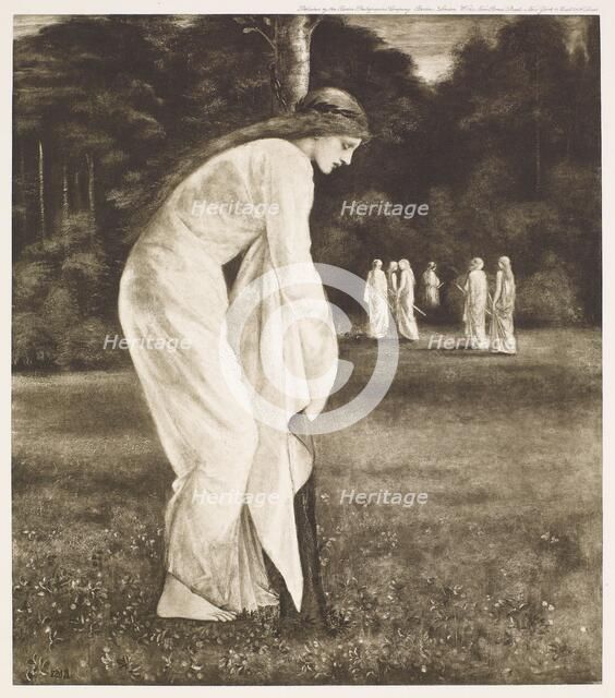 St George Series - The Princess chained to the Tree, c1860s, (1900). Creator: Unknown.