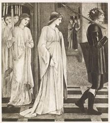 St George Series - The Princess led to the Dragon, c1860s, (1900). Creator: Unknown