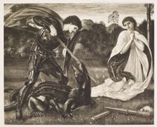 St George Series - St George slaying the Dragon, c1860s, (1900). Creator: Unknown