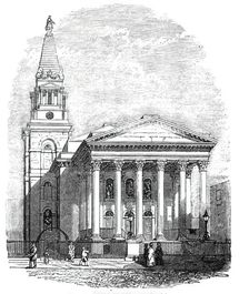 St George's, Bloomsbury, 1844. Creator: Unknown