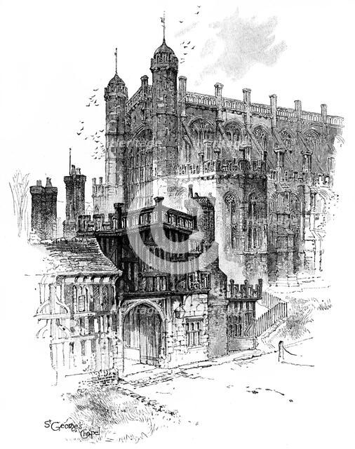 St George's Chapel, Windsor, Berkshire, c1888. Artist: Unknown