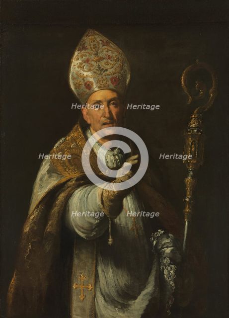 St. Gerardo Sagredo, Bishop of Csanád, 1633. Creator: Bernardo Strozzi.