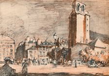 St. Germain Des Pres In the old quarter. c1927, (1927). Artist: Henry Franks Waring