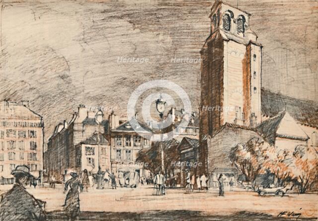 'St. Germain Des Pres In the old quarter.', c1927, (1927). Artist: Henry Franks Waring.
