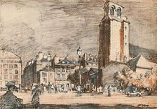 St. Germain Des Pres In the old quarter. c1927, (1927). Artist: Henry Franks Waring