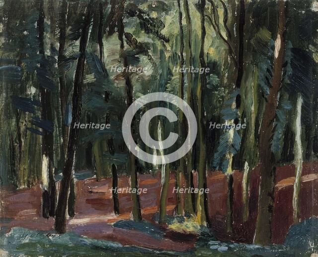 St. Germainen metsää, 1924. Creator: Yrjö Aleksander Ollila.