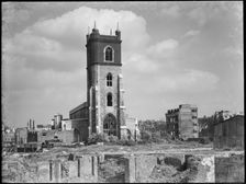 St Giles Cripplegate, Fore Street, City and County of the City of London, GLA, 1941-1945. Creator: Charles William Prickett