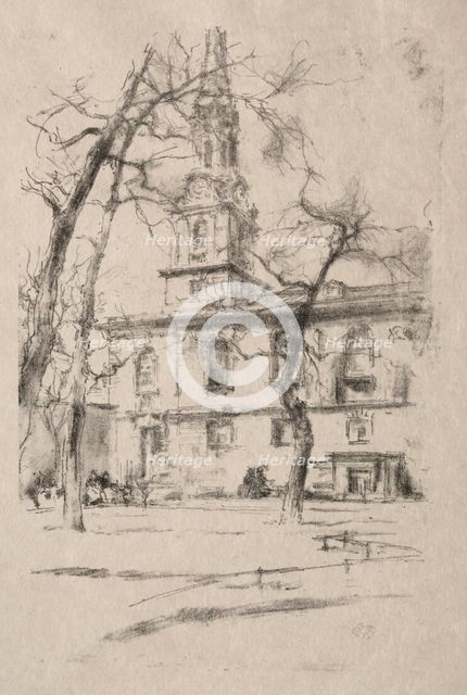 St. Giles-in-the-Fields, 1896. Creator: James McNeill Whistler (American, 1834-1903).