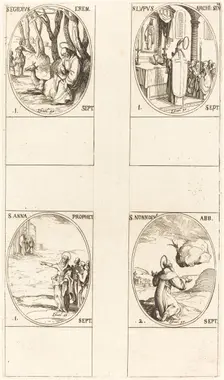 St. Giles; St. Lupus; St. Anne; St. Nonnosus. Creator: Jacques Callot