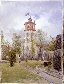 St Giles without Cripplegate, London, 1882. Artist: John Crowther