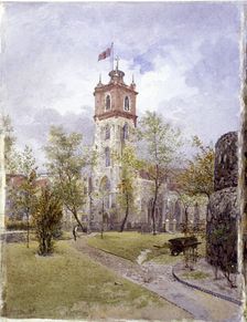 St Giles without Cripplegate, London, 1882. Artist: John Crowther