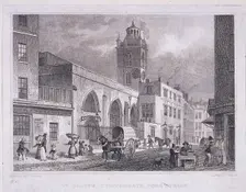 St Giles without Cripplegate, London, 1830. Artist: W Henshall