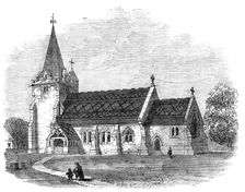 St. Giles's Church, Dallington, Sussex, 1864. Creator: Unknown