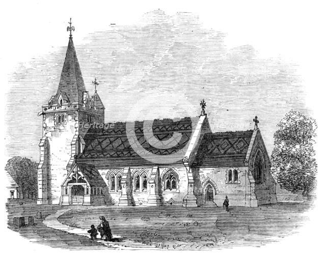 St. Giles's Church, Dallington, Sussex, 1864. Creator: Unknown.