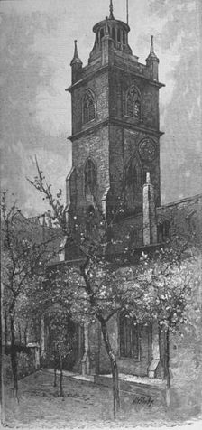 St. Giles's, Cripplegate 1890. Artist: A W Henley