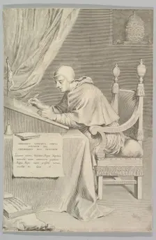 St. Gregory, 1681. Creator: Claude Mellan