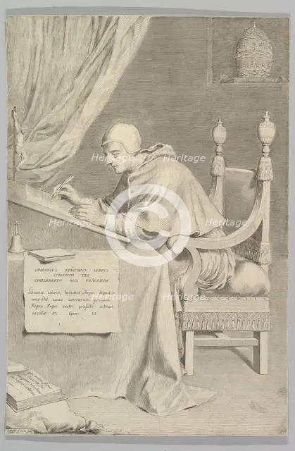 St. Gregory, 1681. Creator: Claude Mellan.