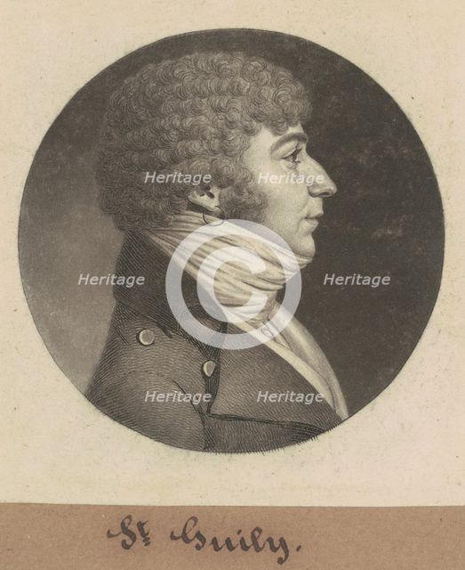 St. Guily, 1801. Creator: Charles Balthazar Julien Févret de Saint-Mémin.