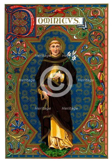 St Dominic, 1886. Artist: Unknown