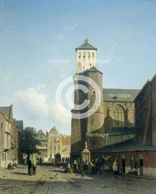 St Denis Church in Liège, 1850-1860. Creator: Jan Weissenbruch.