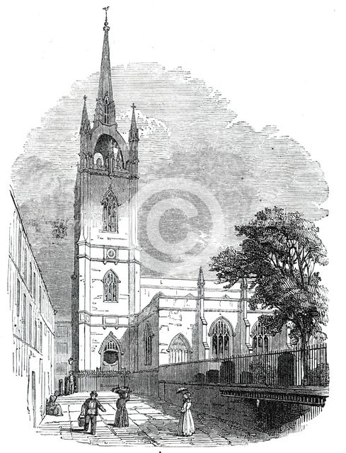 St. Dunstan's-in-the-East, 1844. Creator: Unknown.