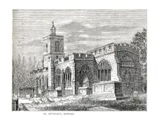 St.Dunstan's Stepney. From a View taken in 1803. Artist: Walter Thornbury