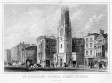 St Dunstan's Church, Fleet Street, City of London, 19th century