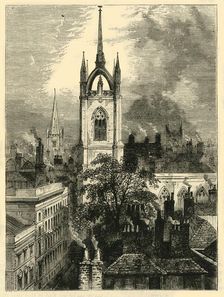 St. Dunstan's-in-the-East c1872. Creator: Unknown