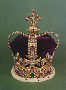 St. Edward's Crown with which the Sovereign is crowned 1953