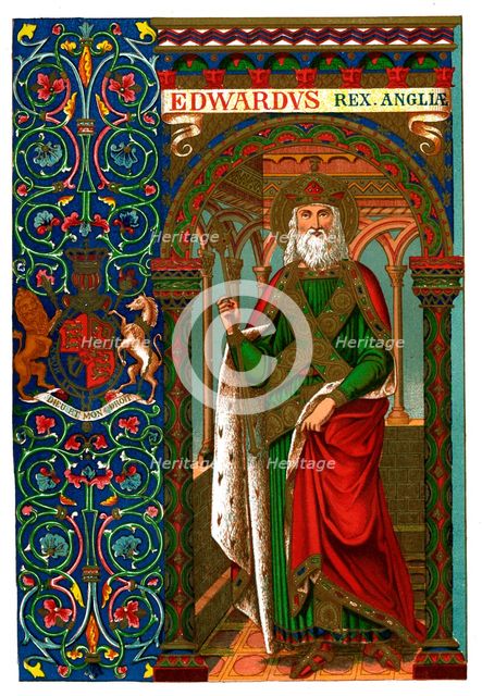 St Edward the Confessor, 1886. Artist: Unknown