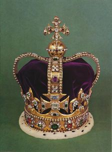 St. Edward's Crown with which the Sovereign is crowned 1953