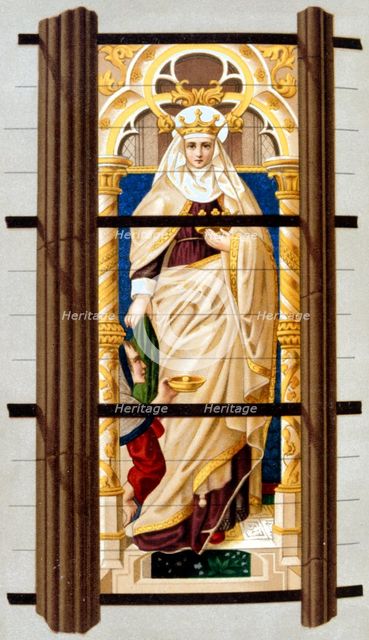 St Elizabeth of Hungary, 1878. Artist: Unknown