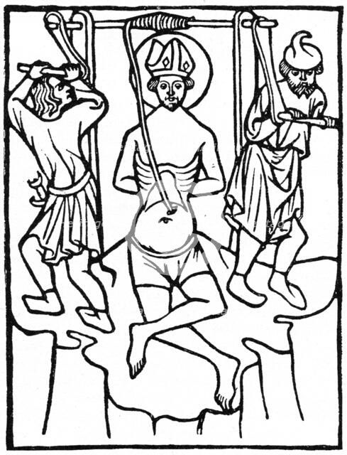 St Erasmus, c1400 (1964).  Artist: Anon