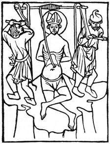 St Erasmus, c1400 (1964). Artist: Anon