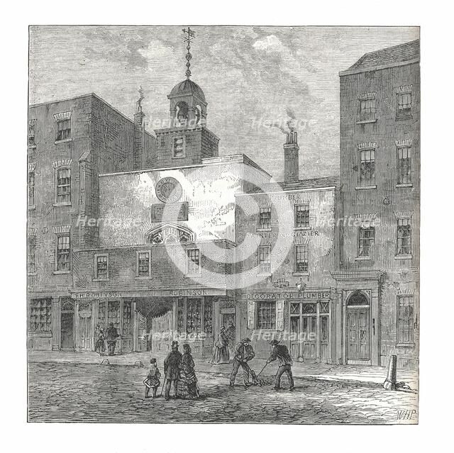 St Ethelburga's Church, 1878. Artist: Walter Thornbury