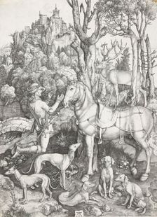 St. Eustace, c.1501. Creator: Albrecht Durer