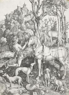 St. Eustace, c.1501. Creator: Albrecht Durer