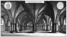 St Faith's Church in the crypt of old St Paul's Cathedral, London, 1657 (1892).Artist: Wenceslaus Hollar