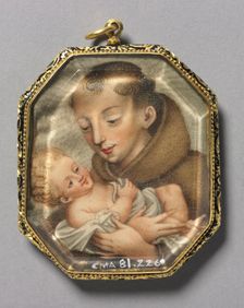 St. Francis with Christ Child (verso), c. 1660. Creator: Unknown