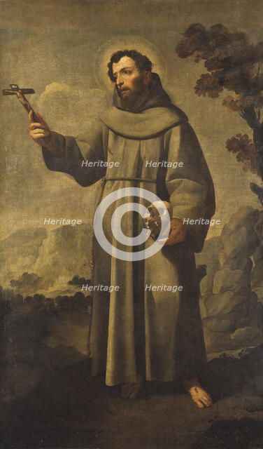 St Francis. Creator: School of Francisco de Zurbarán.