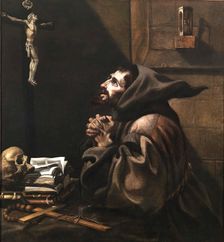 St. Francis in Prayer, 1681. Creator: Blas Muñoz
