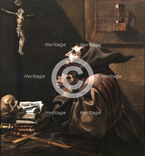 St. Francis in Prayer, 1681. Creator: Blas Muñoz.