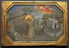 St. Francis of Assisi Receiving the Stigmata, c. 1430. Creator: Bicci di Lorenzo (Italian, 1373-1452)