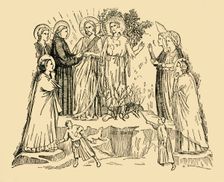 St. Francis of Assisi Takes the Lady Poverty To Be His Bride c1930. Creator: Unknown