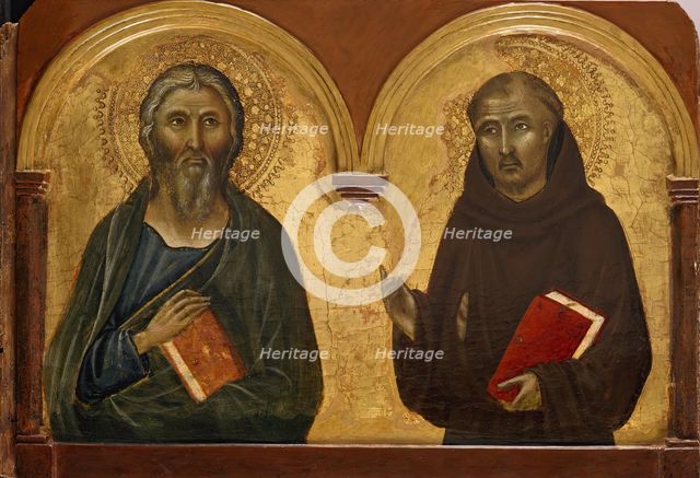 St Francis (part of a polyptych), 1340. Creator: Niccolo di Segna.