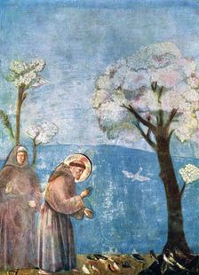 St Francis Preaching to the Birds 1297-1299, (c1900-1920)