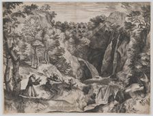St Francis Receives the Stigmata, 1567. Creator: Cornelis Cort