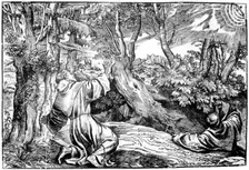 St Francis Receiving the Stigmata 1937. Artist: Nicolo Boldrini